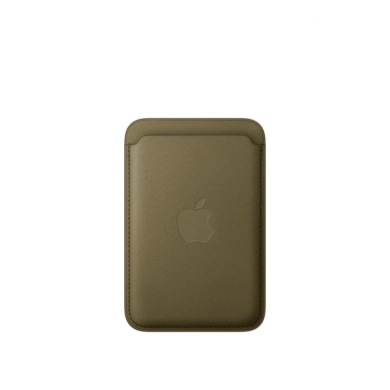 Portafoglio MagSafe in tessuto FineWoven per iPhone - Verde olivo