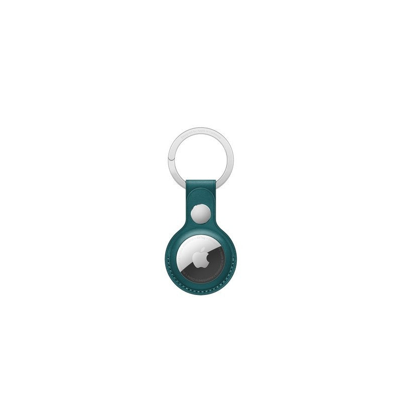 Portachiavi in pelle per AirTag - Verde foresta