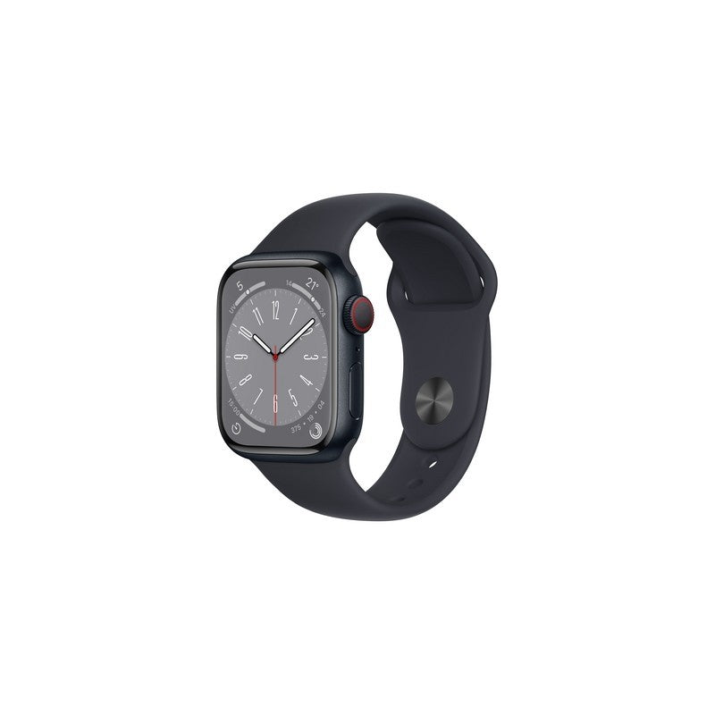 Apple Watch Series 8 GPS + Cellular 41mm - Cassa in alluminio mezzanotte con cinturino Sport mezzanotte