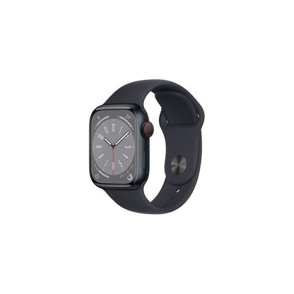 Apple Watch Series 8 GPS + Cellular 41mm - Cassa in alluminio mezzanotte con cinturino Sport mezzanotte