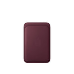 Portafoglio MagSafe in tessuto FineWoven per iPhone - Borgogna