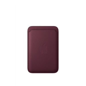 Portafoglio MagSafe in tessuto FineWoven per iPhone - Borgogna