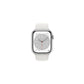 Apple Watch Series 8 GPS + Cellular 41mm - Cassa in alluminio argento con cinturino Sport bianco