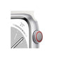 Apple Watch Series 8 GPS + Cellular 41mm - Cassa in alluminio argento con cinturino Sport bianco