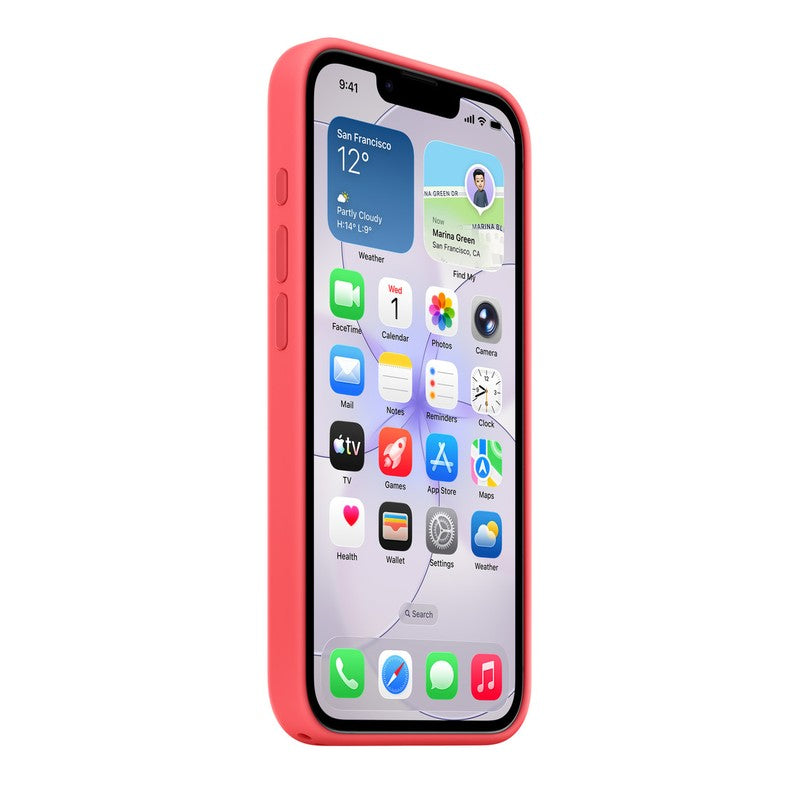 Custodia MagSafe in silicone per iPhone 17e - Rosa guava