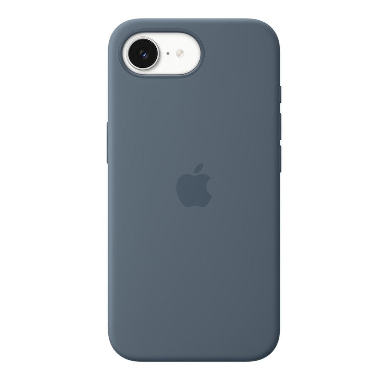 Custodia MagSafe in silicone per iPhone 17e - Blu salmastro