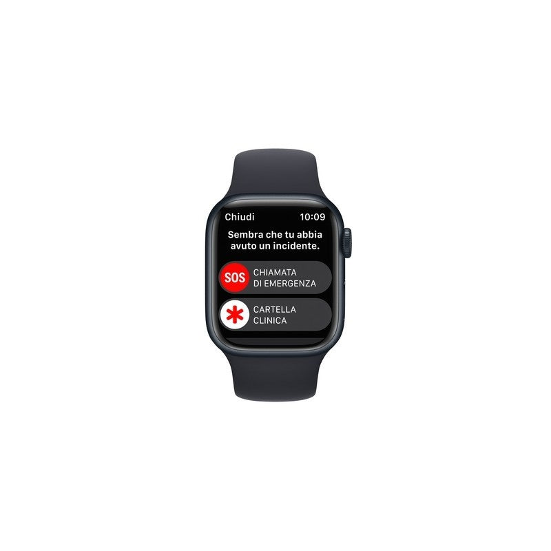 Apple Watch Series 8 GPS + Cellular 41mm - Cassa in alluminio mezzanotte con cinturino Sport mezzanotte