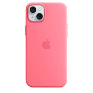 Custodia in silicone iPhone 15 Plus con MagSafe \\ Rosa