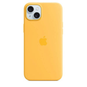 Custodia in Silicone per iPhone 15 Plus con MagSafe - Arancione