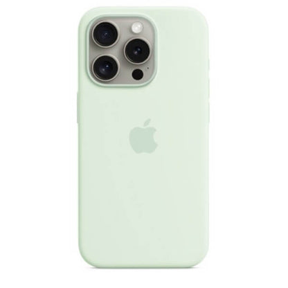 Custodia in Silicone per iPhone 15 Pro Max con MagSafe - Menta Fredda