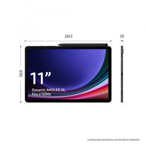 TABLET SAMSUNG GALAXY X710 TAB S9 11.0 128GB 8GB WIFI GRAPH. ITA