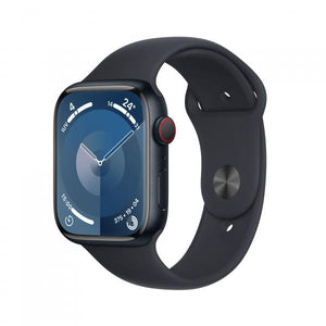 APPLE WATCH SERIES9 GPS + CELLULAR 45MM MIDNIGHT ALUMINIUM CASE WITH MIDNIGHT SPORT BAND - M/L