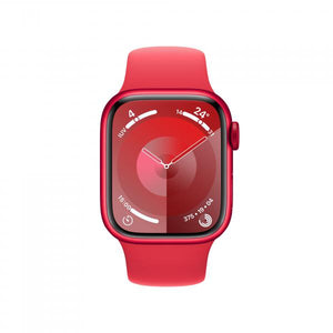 APPLE WATCH SERIES9 GPS + CELLULAR 41MM (PRODUCT)RED ALUMINIUM CASE WITH (PRODUCT)RED SPORT BAND - M/L