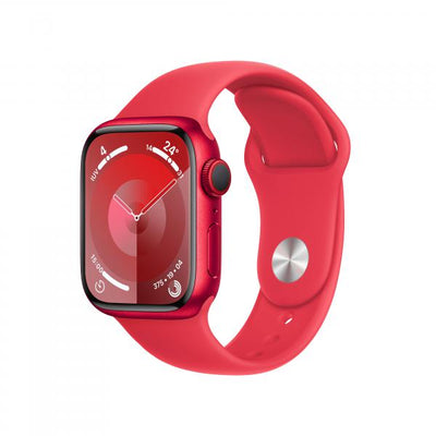 APPLE WATCH SERIES9 GPS + CELLULAR 41MM (PRODUCT)RED ALUMINIUM CASE WITH (PRODUCT)RED SPORT BAND - M/L