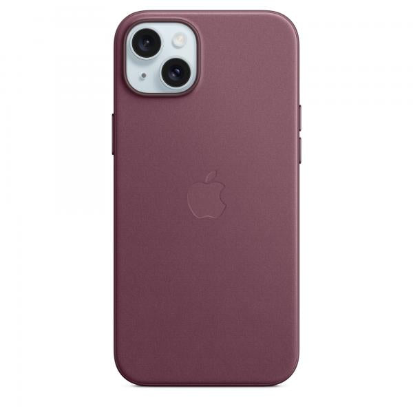 IPHONE 15 PLUS FINEWOVEN CASE WITH MAGSAFE - MULBERRY