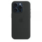 Custodia in Silicone per iPhone 15 Pro con MagSafe - Nera