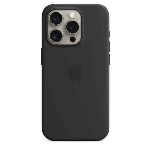 Custodia in Silicone per iPhone 15 Pro con MagSafe - Nera