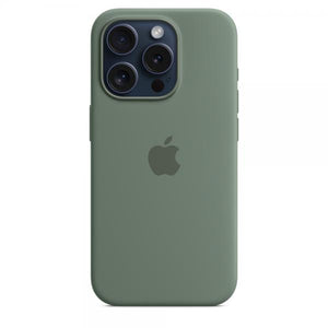 Custodia in Silicone per iPhone 15 Pro con MagSafe - Verde Cipresso
