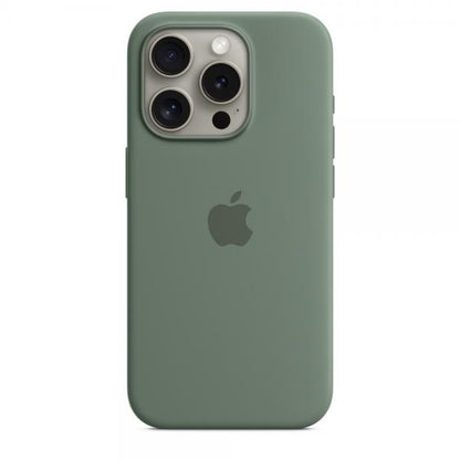 Custodia in Silicone per iPhone 15 Pro con MagSafe - Verde Cipresso