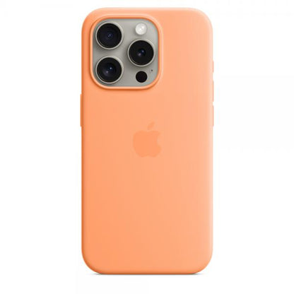 Custodia in Silicone per iPhone 15 Pro con MagSafe - Sorbetto all'arancia