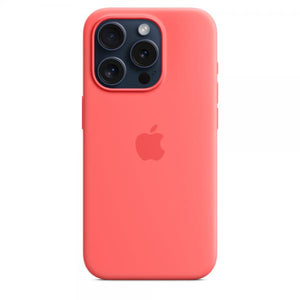 IPHONE 15 PRO SILICONE CASE WITH MAGSAFE - GUAVA