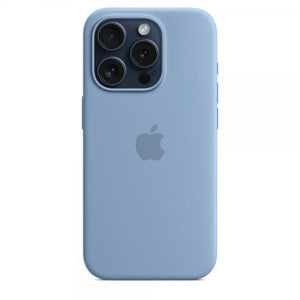 IPHONE 15 PRO SILICONE CASE WITH MAGSAFE - WINTER BLUE