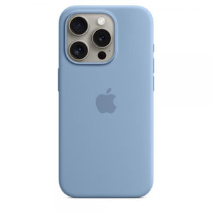 IPHONE 15 PRO SILICONE CASE WITH MAGSAFE - WINTER BLUE