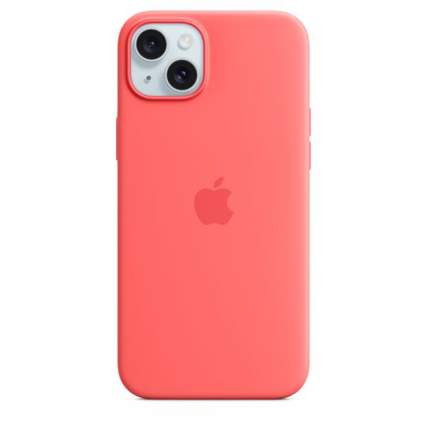 IPHONE 15 PLUS SILICONE CASE WITH MAGSAFE - GUAVA