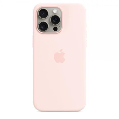 Custodia in Silicone per iPhone 15 Pro Max con MagSafe - Rosa Chiaro