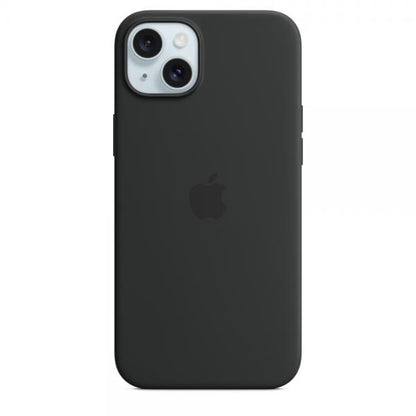 Custodia in Silicone per iPhone 15 Plus con MagSafe - Nero