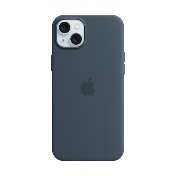 Custodia in Silicone per iPhone 15 Plus con MagSafe - Blu Tempesta