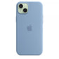 Custodia in Silicone per iPhone 15 Plus con MagSafe - Blu Invernale