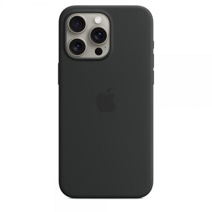 IPHONE 15 PRO MAX SILICONE CASE WITH MAGSAFE - BLACK