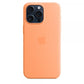 Custodia in Silicone per iPhone 15 Pro Max con MagSafe - Sorbetto all'arancia