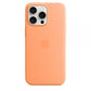 Custodia in Silicone per iPhone 15 Pro Max con MagSafe - Sorbetto all'arancia
