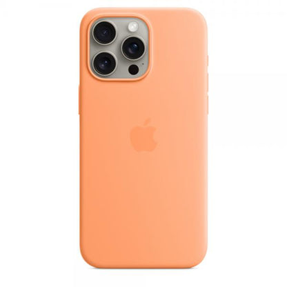 Custodia in Silicone per iPhone 15 Pro Max con MagSafe - Sorbetto all'arancia