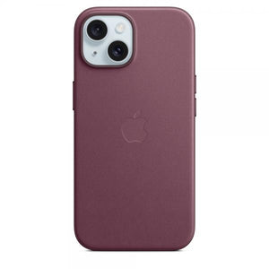 Custodia in Tessuto Finewoven per iPhone 15 con MagSafe - Bordeaux