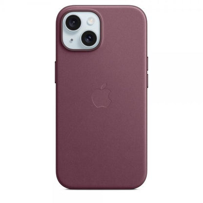 Custodia in Tessuto Finewoven per iPhone 15 con MagSafe - Bordeaux