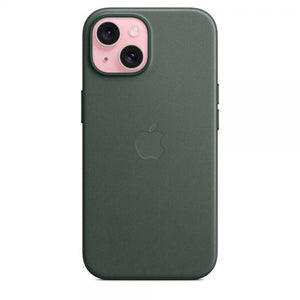 Custodia in Tessuto Finewoven per iPhone 15 con MagSafe - Verde