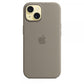 Custodia in Silicone per iPhone 15 con MagSafe - Grigio Argilla