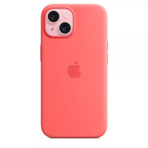 IPHONE 15 SILICONE CASE WITH MAGSAFE - GUAVA