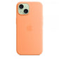 Custodia in Silicone per iPhone 15 con MagSafe - Sorbetto all'Arancia
