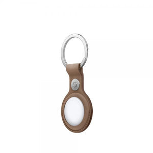 AIRTAG FINEWOVEN KEY RING - TAUPE