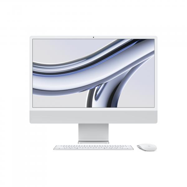 iMac 24" 256GB SSD - Apple M3 chip con 8-core CPU e 8-core GPU - Argento