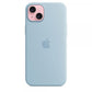 Custodia in Silicone per iPhone 15 Plus con MagSafe - Blu Chiaro