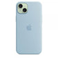 Custodia in Silicone per iPhone 15 Plus con MagSafe - Blu Chiaro