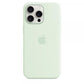 Custodia in Silicone per iPhone 15 Pro Max con MagSafe - Menta Fredda