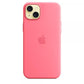 Custodia in Silicone per iPhone 15 Plus con MagSafe - Rosa