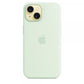 Custodia in Silicone per iPhone 15 con MagSafe - Menta Fredda