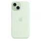 Custodia in Silicone per iPhone 15 con MagSafe - Menta Fredda